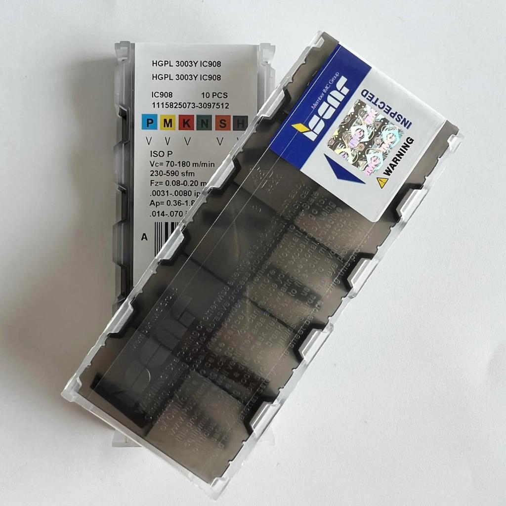 ISCAR / HGPL3003Y IC908   / Industrial indexable carbide inserts 10 Pcs