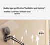 Retractable No-Drill Suction Cup Towel Rack for Bathroom and Toilet