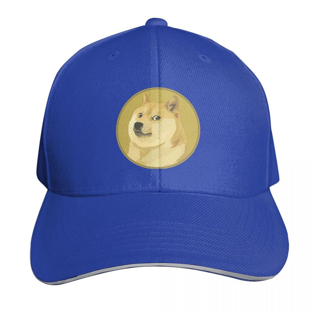 Doge The Dogecoin Funny Bitcoin Cap Fashion Casual Baseball Caps Adjustable Hat Hip Hop Summer Unisex Baseball Hats