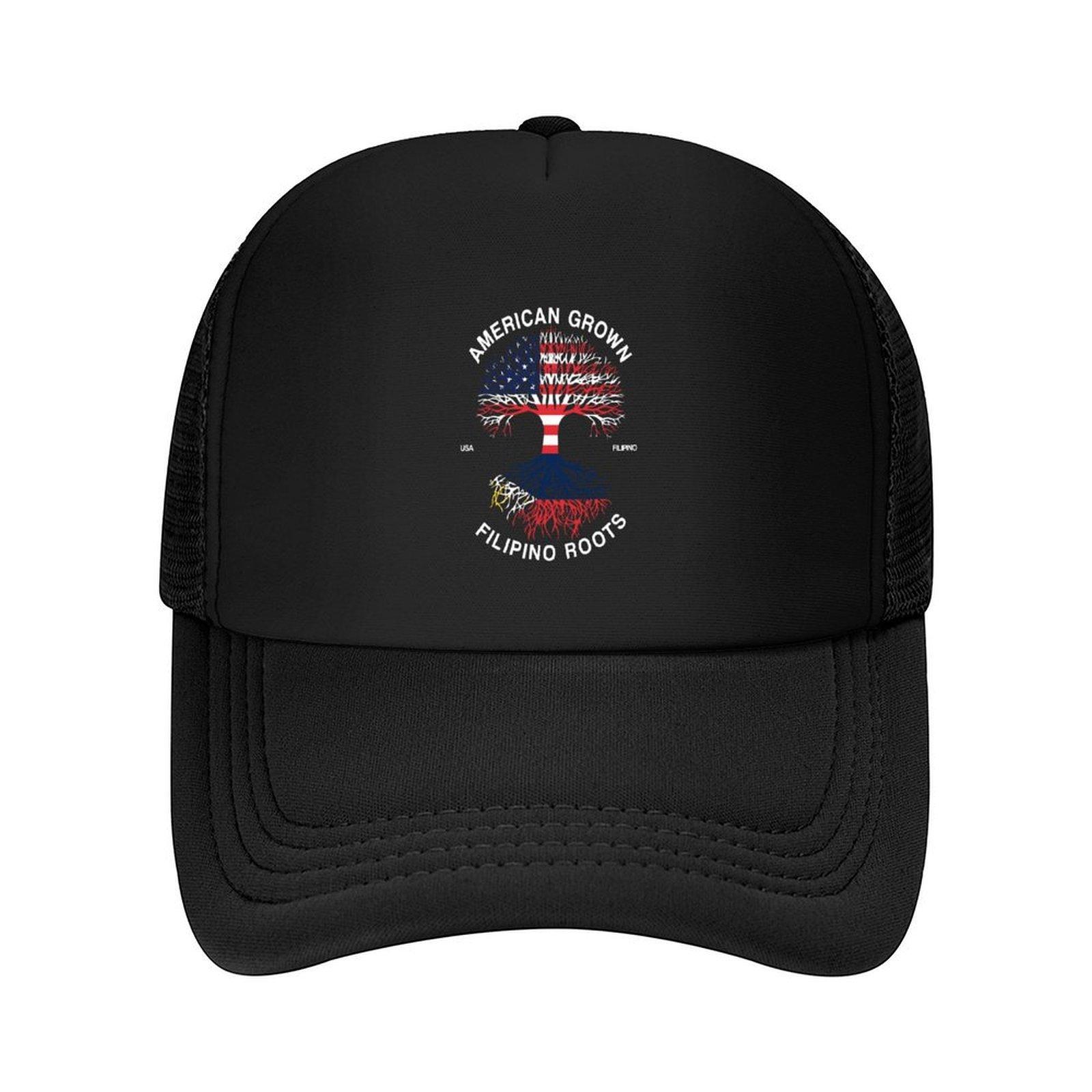 American Grown FILIPINO ROOTS Baseball Cap tea Hat Anime Hat Trucker Hat sailor cap for Unisex Unisex Luxury Brand Womens