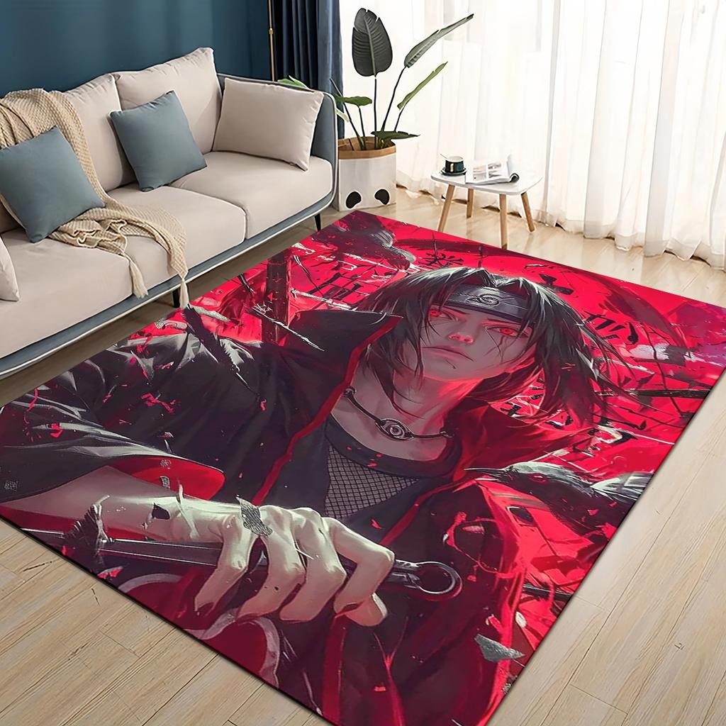 HOT Kreskówka I-Itachi 3D Japonia Anime Dywan Dywanik do Salonu Sypialni Dekoracja Domu, dla Dzieci Zabawa Antypoślizgowy na Sofę Wycieraczka