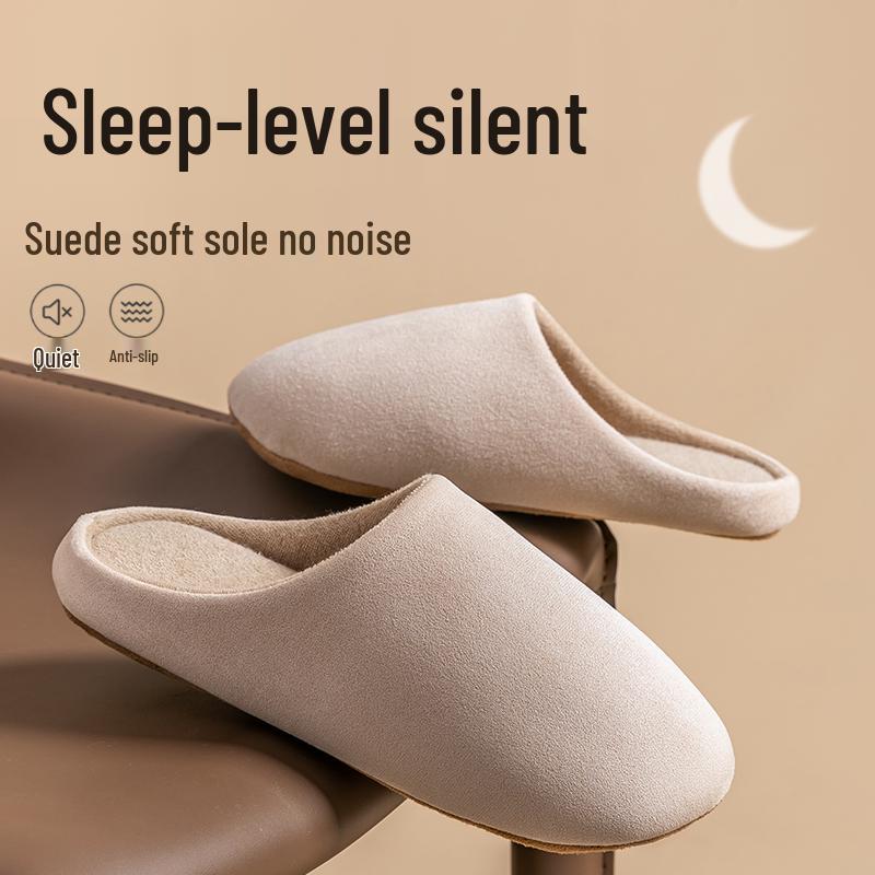 Damskie Japońskie Ciche Antypoślizgowe Bawełniane Kapcie Domowe - Lekkie, Oddychające, Miękka Podeszwa na Wiosnę i Jesień
