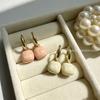 Spring French Retro Double-Sided Enamel Earrings - Versatile, Simple, and Stylish