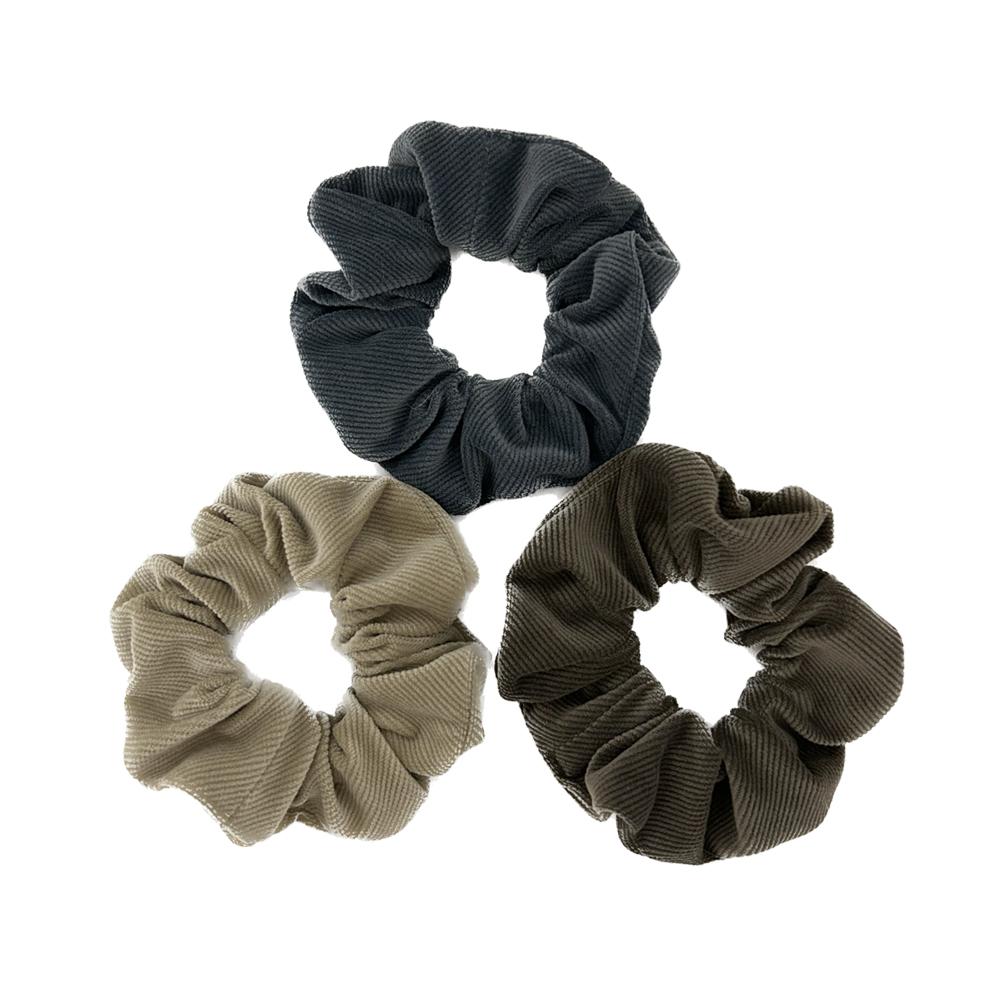 Autour Du Monde Basic Corduroy Scrunchie (3 Colors)