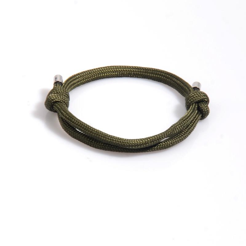 Rope Woven Bracelet for Men Adjustable Fashion Versatile Simple Paracord