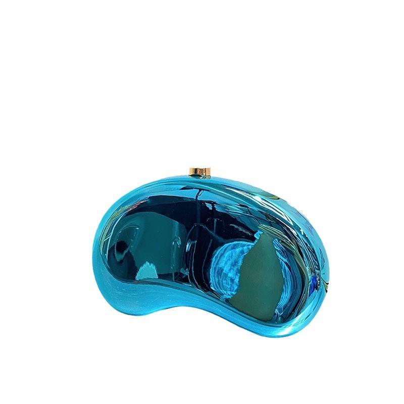 Elegant Acrylic Clutch Bag Women Minimalist Evening Purse Hard Shell Waistnut Shape Shoulder Handheld Use