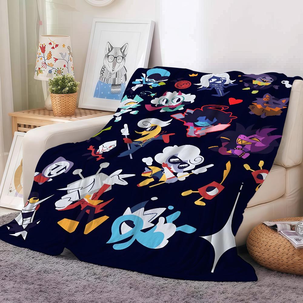 Moderne beliebte Cartoon-Spiel D-Deltarune Decke Warm und weich Geeignet für Schlafzimmer Wohnzimmer Schlafsofa Büro Reisen Camping