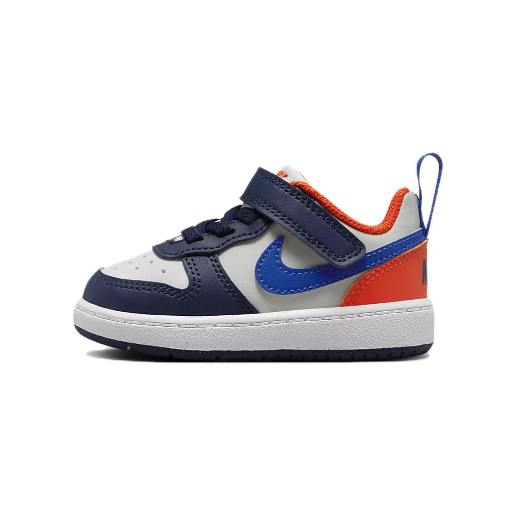 

Nike Court Borough Low Recraft TD Midnight Navy Team Orange DV5458-401 Toddler Shoes 23.5