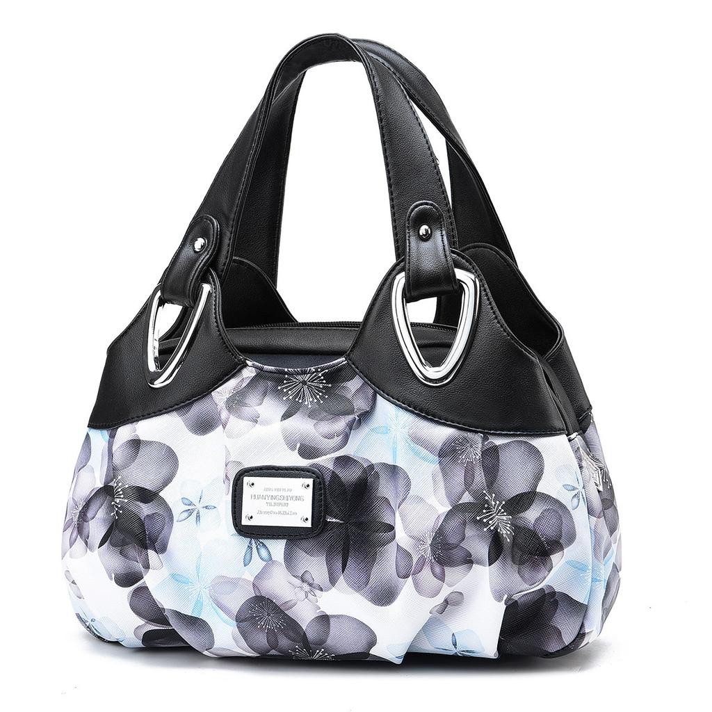 Korean version trendy printing tote bag fashionable and popular handbag trendy niche design handbag bag to work commute