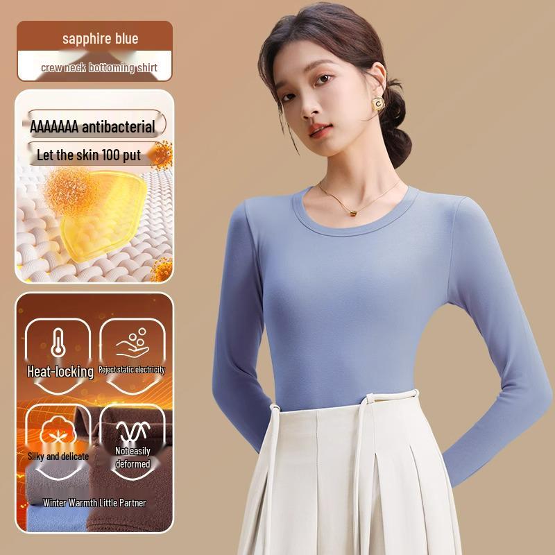 Women's Seamless Thermal Slimming Long Sleeve Undershirt