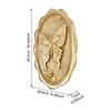 Hand-Painted Butterfly Wall Plaque Sculptural Oval Resin Decorative
