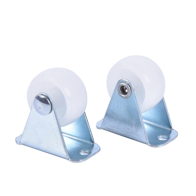 Universal Casters 1" Furniture Wheel Castor White Pp Nylon One Way Wheel