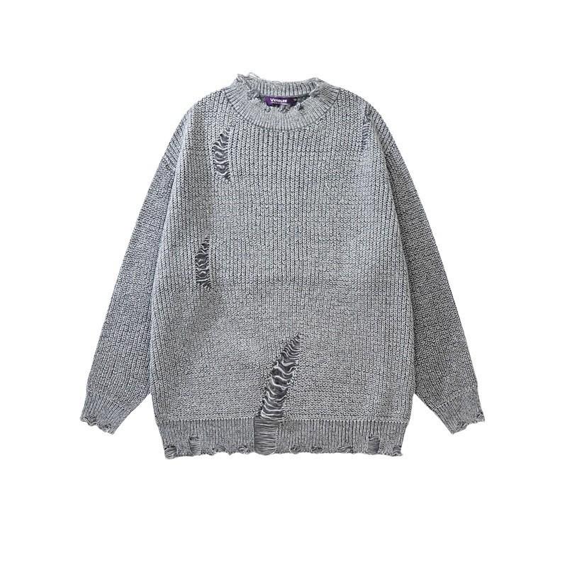 Unisex Knitted Sweater: Trendy Loose-Fit for Spring & Autumn