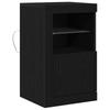 LED Sideboard In Black Oak Look 41 X 37 X 67 Cm