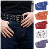 Ceinture de taille en toile de nylon Double rangée Boucle double rangée Ceintures tissées polyvalentes Activités de plein air