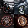 Auto Wheel Trim Strip Tyre Rim Crash Strip Wheel Hub Anti Scraping Scratch Decorative Thread Tape Red Rims contour Protector