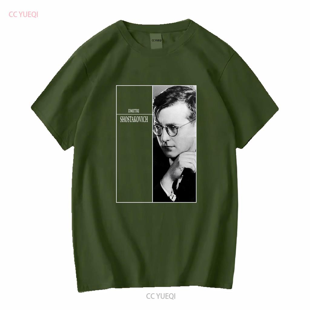 Dmitri Shostakovich T shirt Russian Composer long or short sleeves vintage Washed Stylish Comfortable homme Casual fashion