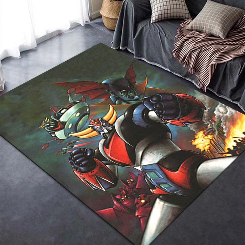 2025 New Grendizer Goldorak Anime Carpet Rug for Living Room Bedroom Home Sofa Decoration,Kids Play Non-slip Floor Mat 30