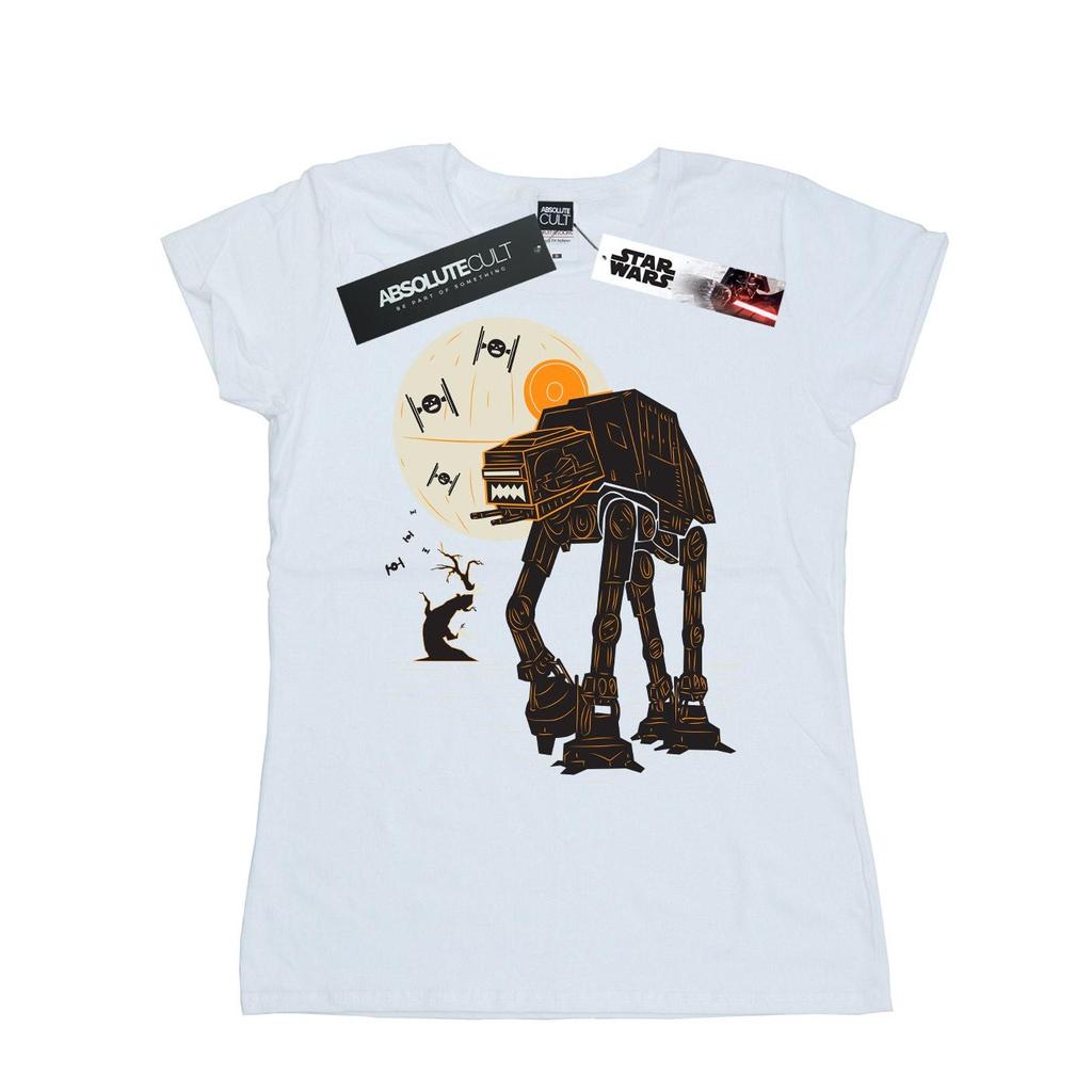 Star Wars Womens/Ladies Halloween AT AT Cotton T-Shirt