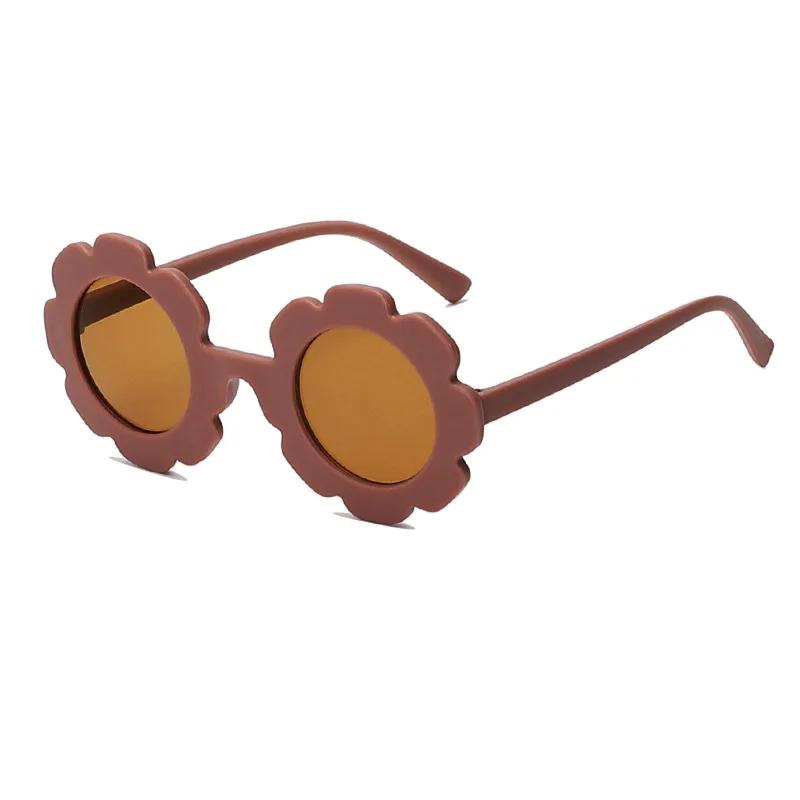 Premium Sun Flower Kids Sunglasses UV400 Protection for Boy Girls Toddler Lovely Baby Sun Glasses Round Cute Children Outdoor Eyewear