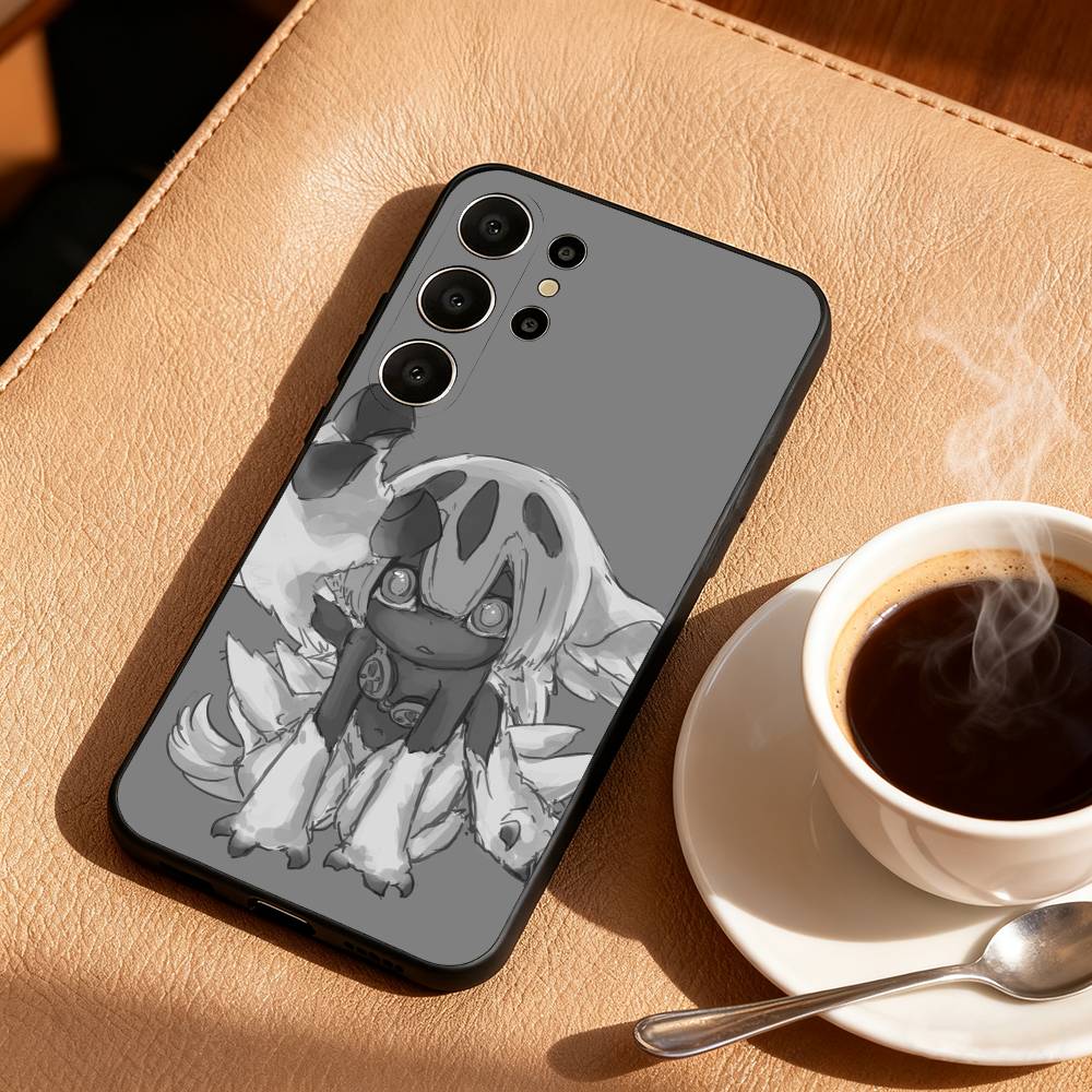 M-Made In A-Abyss Faputa Phone Case For Samsung S26,S25,24,23,22,30,21,10,9,Ultra,Plus,Lite,FE Soft Black Case