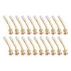 20PCS Tire Valve Stem Copper Excellent Sealing Capacity Rust Prevention For Truck Trailer RV Weeder V3 20 5