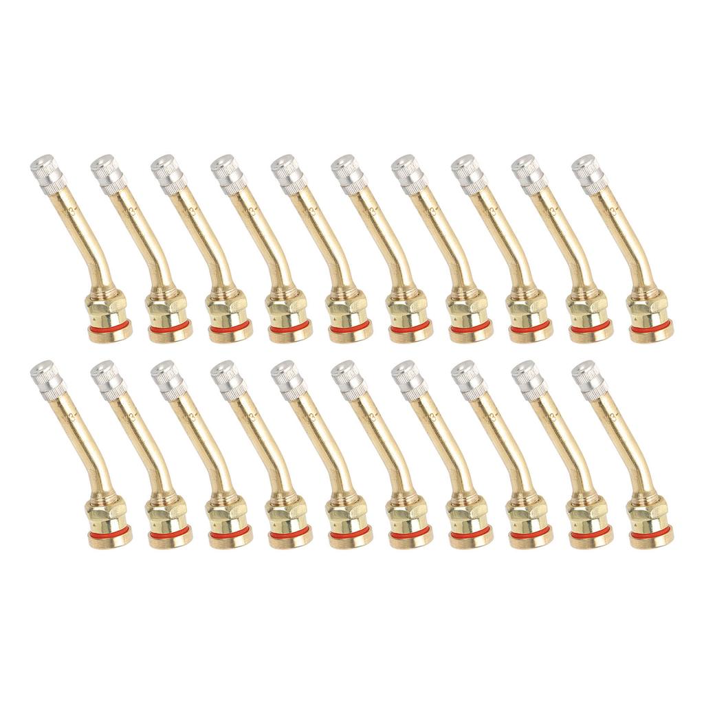 20PCS Tire Valve Stem Copper Excellent Sealing Capacity Rust Prevention For Truck Trailer RV Weeder V3 20 5