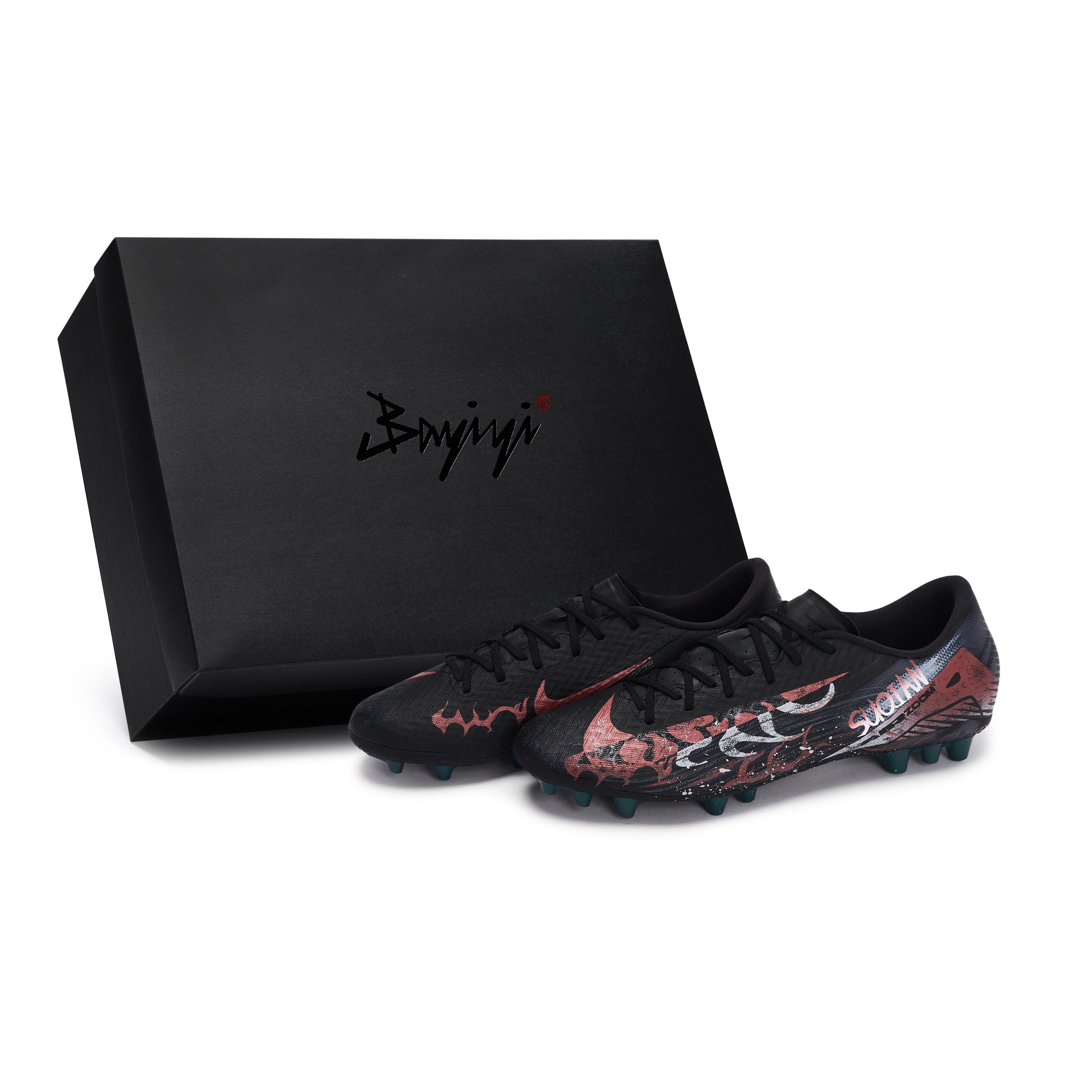 

Nike Mercurial Vapor 16 Abrasion Resistant Soccer Shoes Unisex Black Red FQ8364-002(Team80-SBOX) 41