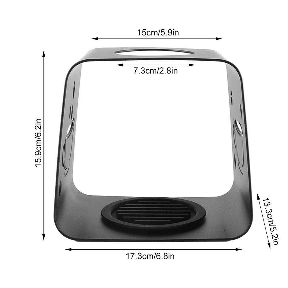 

Coffee Dripper Stand Black Metal Coffee Extraction Drip Station Portable Coffee Making Accessories With Top Round Hole And