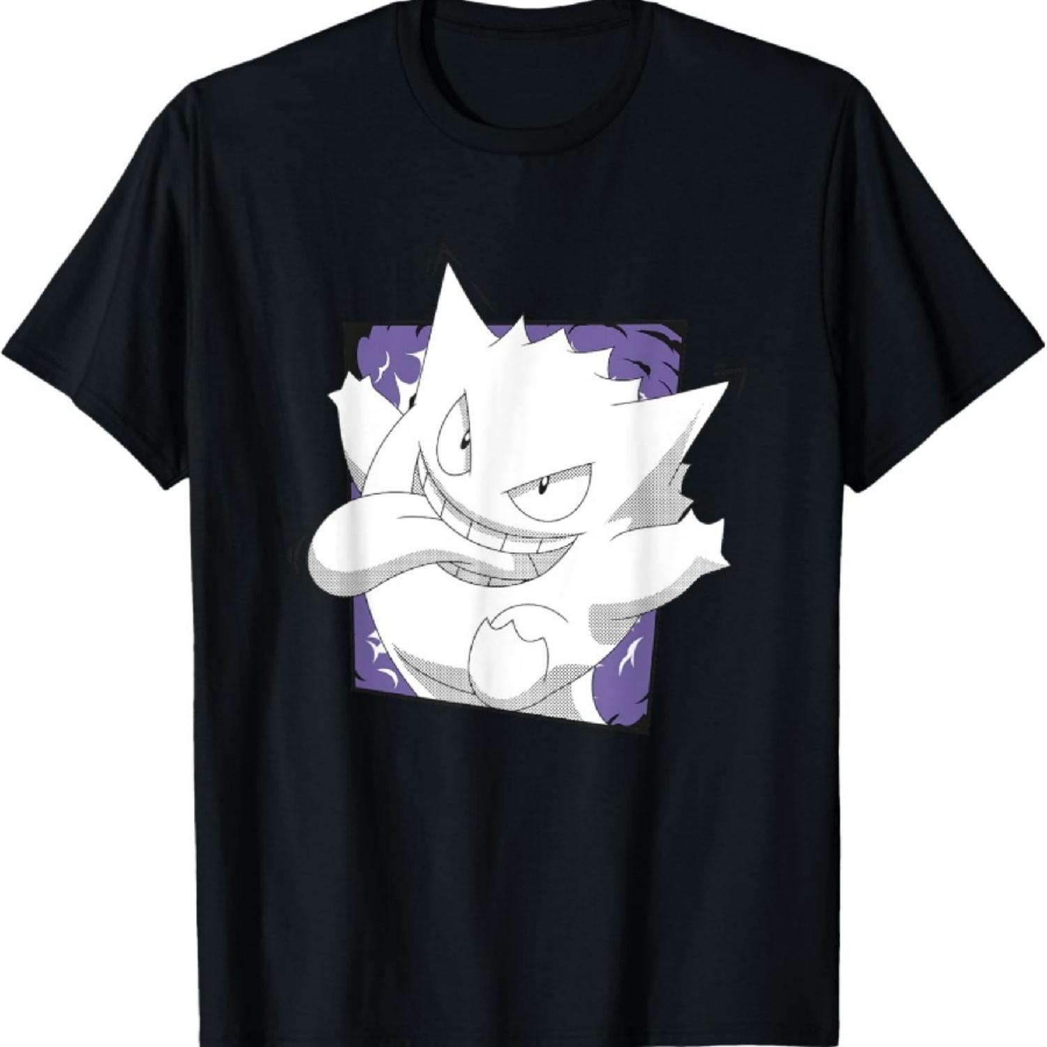 

Pokémon Gengar Mischievous Face Tongue Out Vintage T-Shirt XXXXXL чорний