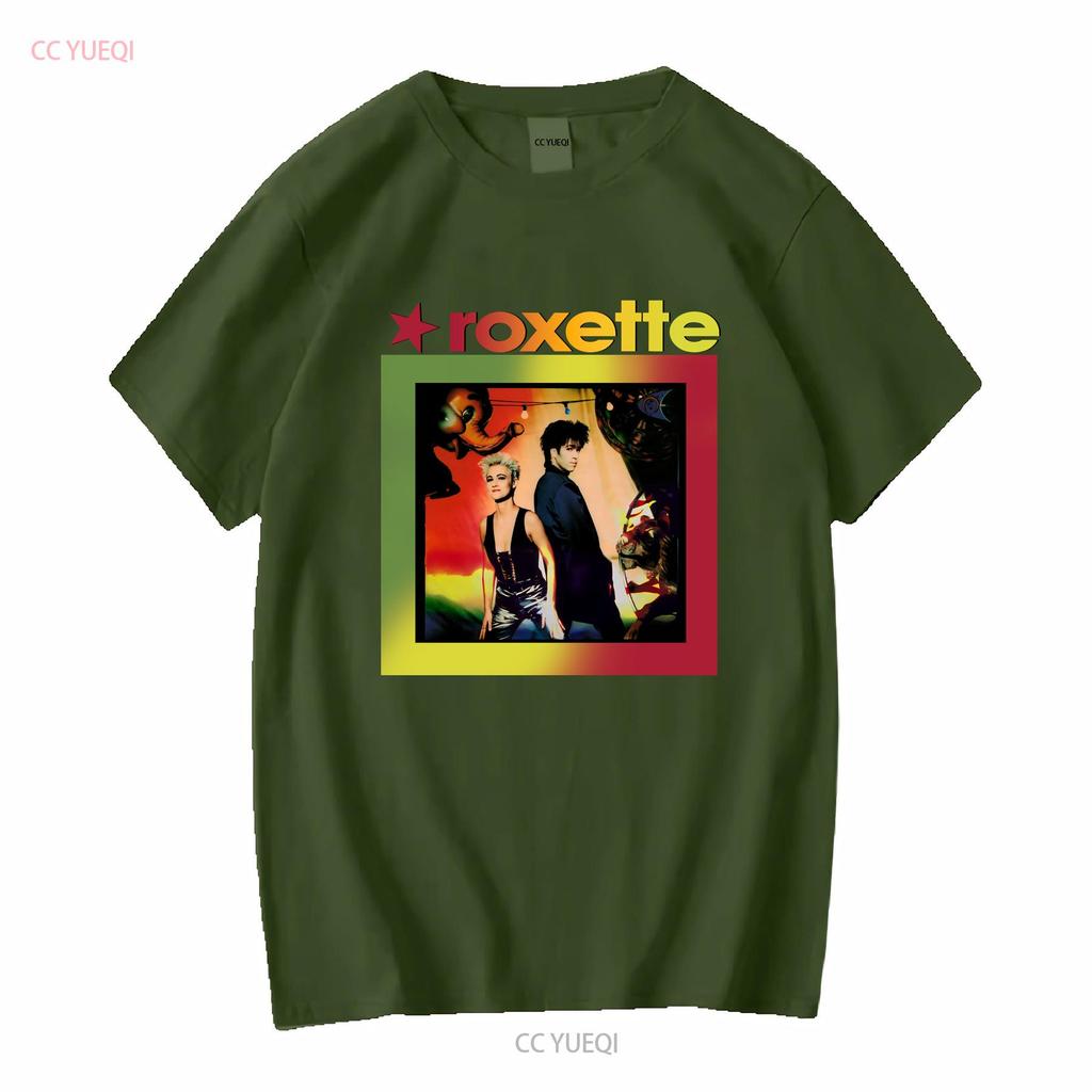 Vintage 90S Roxette World Tour1991 1992 Double Sided Print T Shirt White Size L Vintage Washed Unisex Soft Breathable
