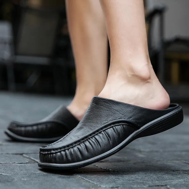 Men EVA Slippers Slip on Flats Shoes Beach Sandals Home Shoes Size 40-47