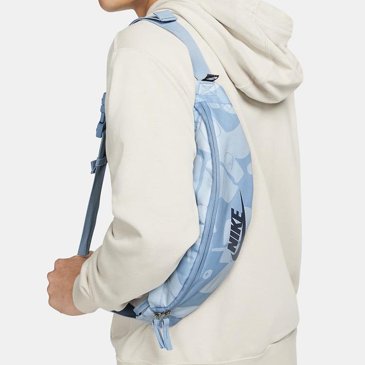 Nike Large Logo Printed Fabric Waist Bag Unisex bags Blue DQ5724-472