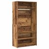 VidaXL Wardrobe Old Wood 100x50x200 Cm Engineered Wood 3318624