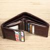 Men's Genuine Top Grain Leather Wallet Classic Tri-Fold Short Wallet Slim Business RFID Blocking Premium Leather Card Holder