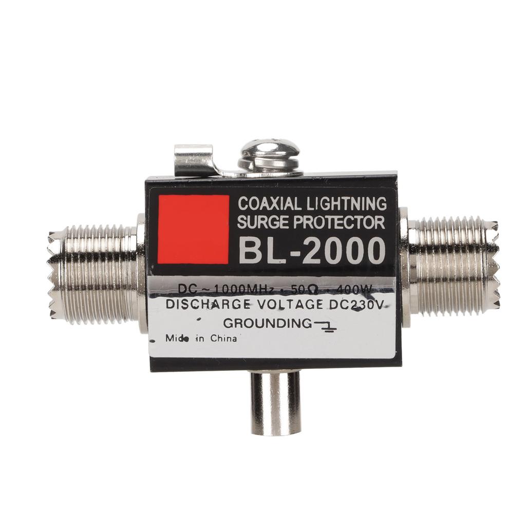 Yinitone BL‑2000 Coaxial Lightning Surge Protector PL259 Female to PL259 Female Coaxial Lightning Arrestor
