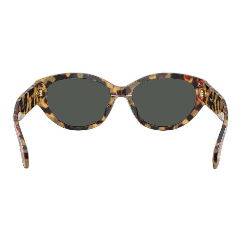 Versace Temple Logo Injection Molding Cat Eye Sunglasses Unisex Couple Style Tortoiseshell 39630621 0VE4495D-777-Tortoiseshell 56