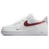 Air Force 1 07 Low Weiß Picante Rot Herren Sneaker Wolfsgrau Metallic-Silber FD0654-100
