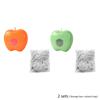Kitchen Storage Box Apple Shape No Drill Wall Rack Dustproof Transparent Window Disposable Fresh Cover Organizer