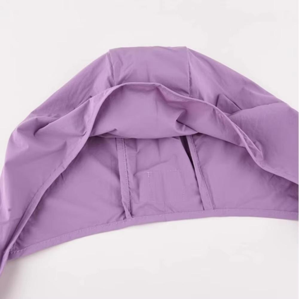 Little Devil Lace-up Pullover Hat Solid Color Y2K Shawl Hat Quick-drying Funny Ear protection Scarf Cap Summer