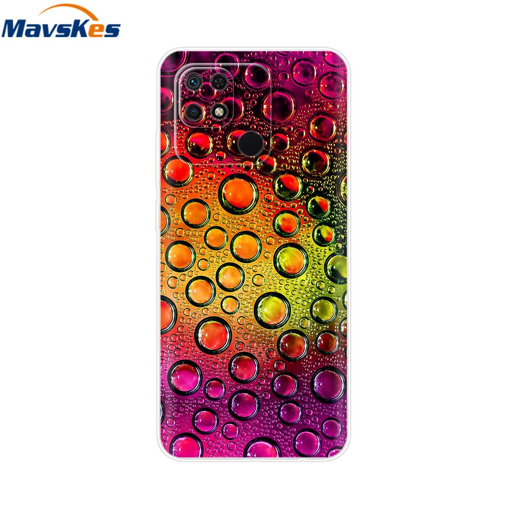 For Redmi 10C Case Clear Heart Flower Soft Silicon Phone Cover For Xiaomi Redmi 10C Coque redmi10C 10 C Fundas Bumper Shockproof