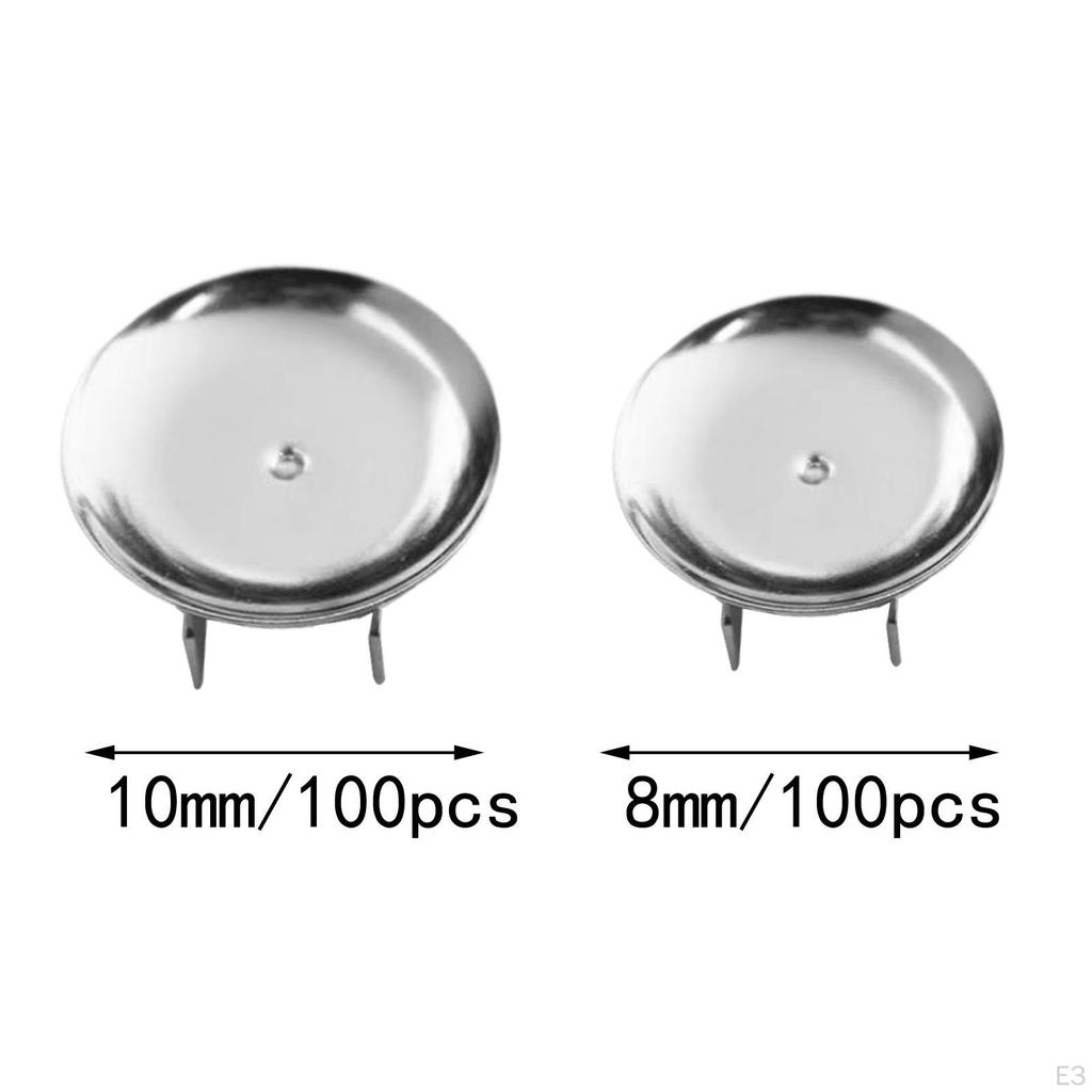 100Pcs Hair Clip Base Handmade Hairpin Findings Accessories Holder for Elastic Band Rope