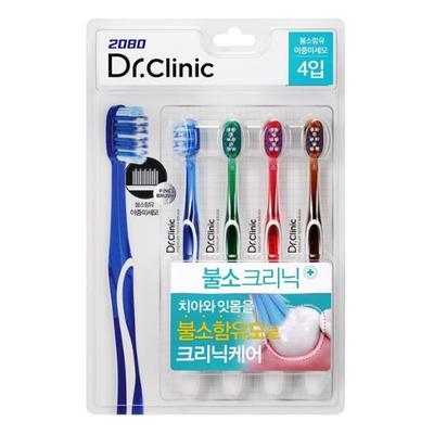 2080 Doktor. Klinik florürlü diş fırçası 4'lü paket
