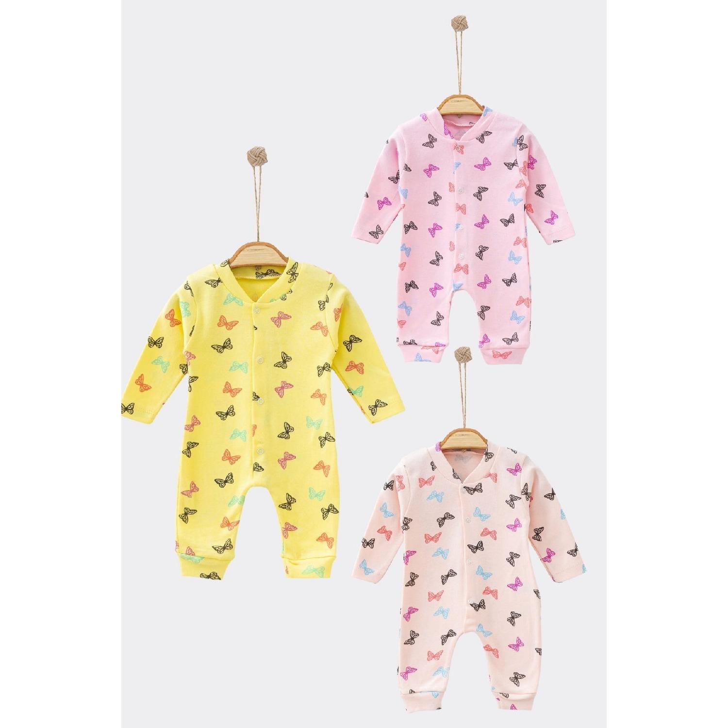 

Комбинезон из 100 % хлопка с рисунком, комплект из трех предметов