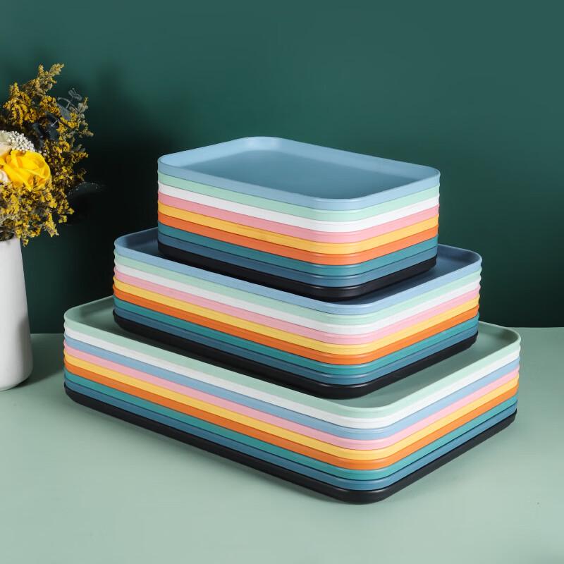 Simple Rectangular Plastic Serving Tray