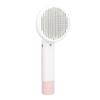 Pet Slicker Brush 2 in 1 Detangling Self Cleaning Floating Hair Removal Pet Grooming Comb with Nail Grinder for Cat