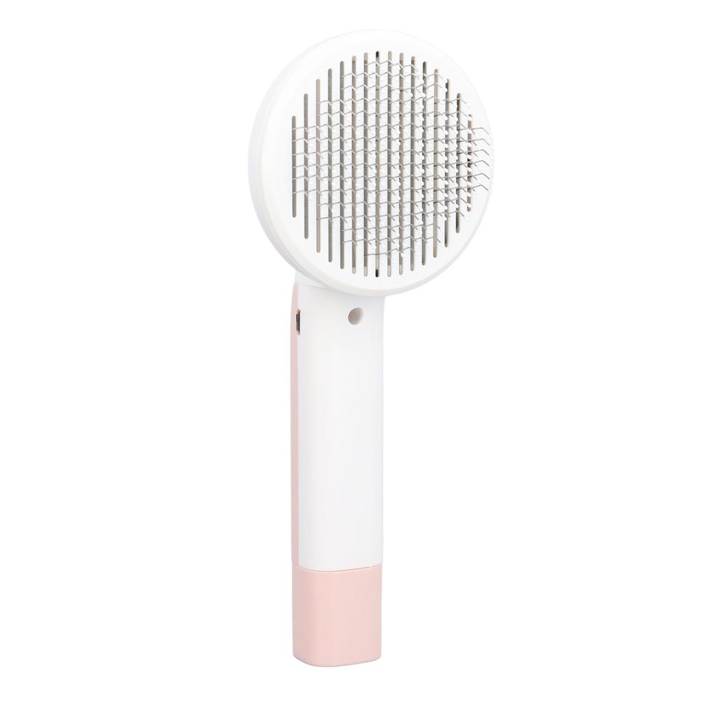 Pet Slicker Brush 2 in 1 Detangling Self Cleaning Floating Hair Removal Pet Grooming Comb with Nail Grinder for Cat