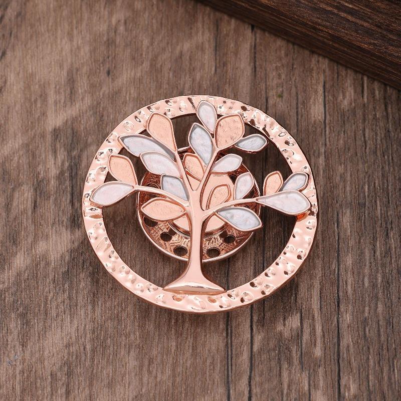Heiß verkaufende emailierte geometrische Blume magnetische Brosche, modische kreative Blumenbrosche für Damen