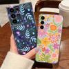 Realistic Flowers Pattern Phone Case For Samsung Galaxy S26 S25 S24 S23 Ultra S22 Plus S24 S21 FE S25 Edge Clear TPU Soft Cover