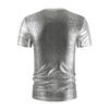 Letnia Nowość Męski T-shirt Slim Fit z Krótkim Rękawem Modny Męski Jasna Twarz Klub Nocny Wzór Węża Hot Stamping Tkanina